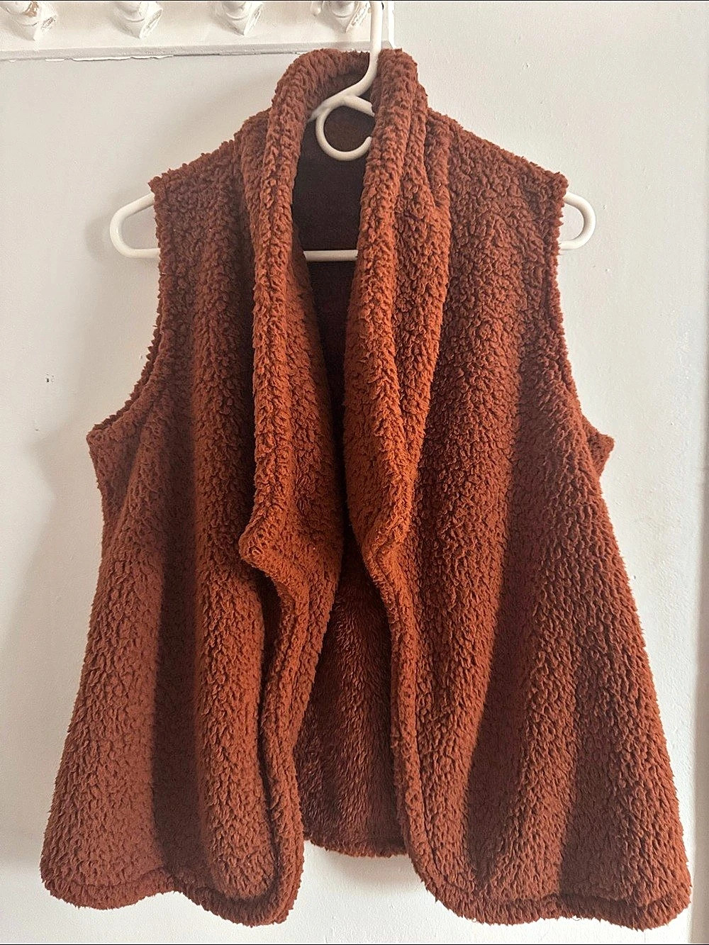 Brown Fleece Vest Like New